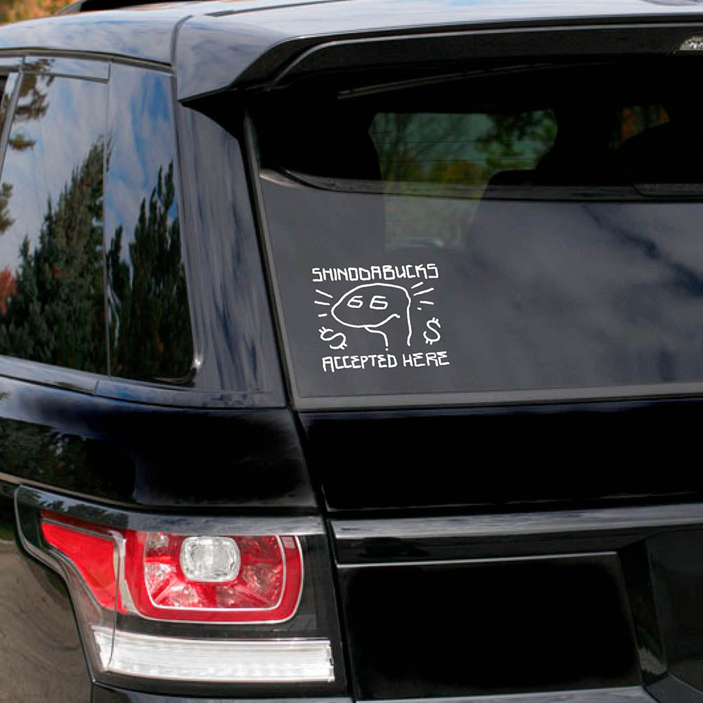 Shinodabucks Accepted Here Window Decal