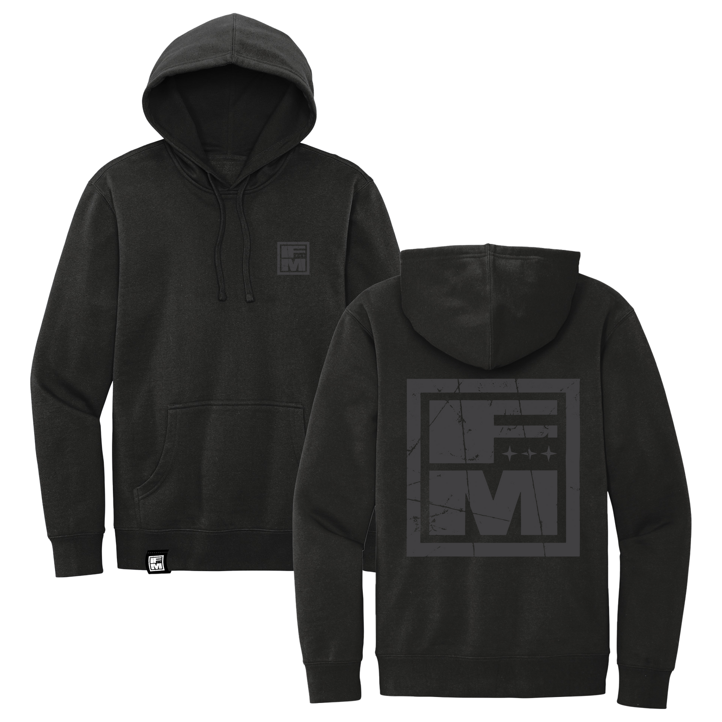 FM Black Pullover Hoodie